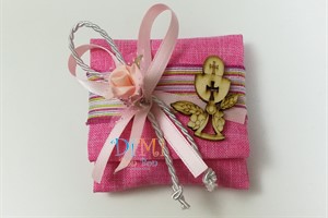 Cuscinetto fucsia con calice Comunione