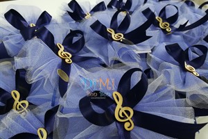 Sacchetti con chiave di violino in legno