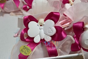 sacchetto rosa con gesso profumatore Farfalla