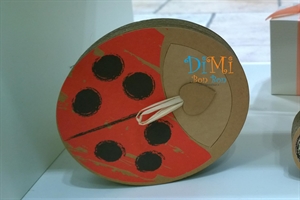 Coccinella in cartone Linea ecologica