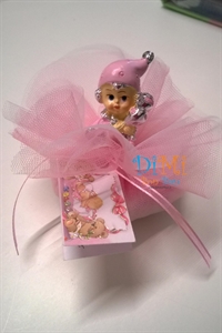 tulle con bimba in resina